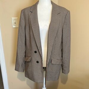 Classic Houndstooth Blazer